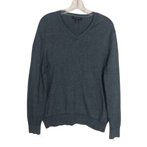 Banana Republic Luxury Blend V Neck‎ Sweater Silk Cotton Cashmere Mens Sz Medium